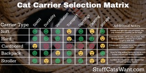 Cat Carrier Selection Matrix