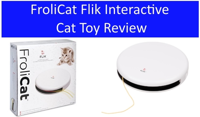 The Frolicat Flik Interactive Cat Toy in the box and out of the box