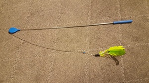the air wand fully extended with the string all the way out