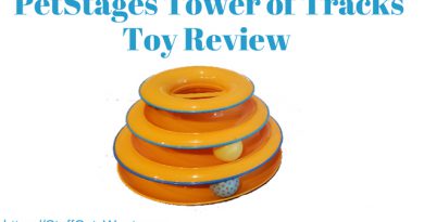 PetStages Tower of Tracks Cat Toy Review the petstages tower of tracks toy being reviewed